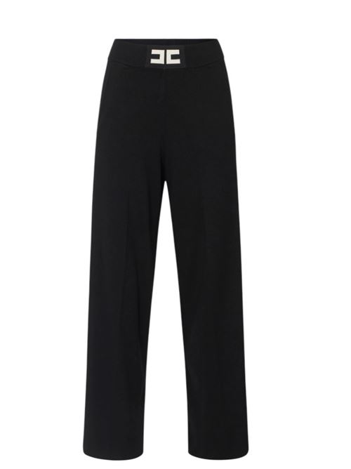 Viscose trousers with shiny bands ELISABETTA FRANCHI | KP69S56E2.EF3